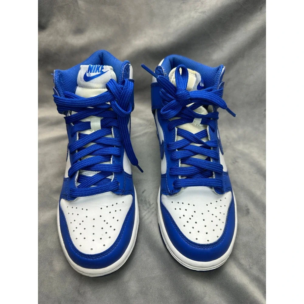 Nike Dunk High Kentucky Blue BG 4Y White Game Royal Kids Sneakers 2021